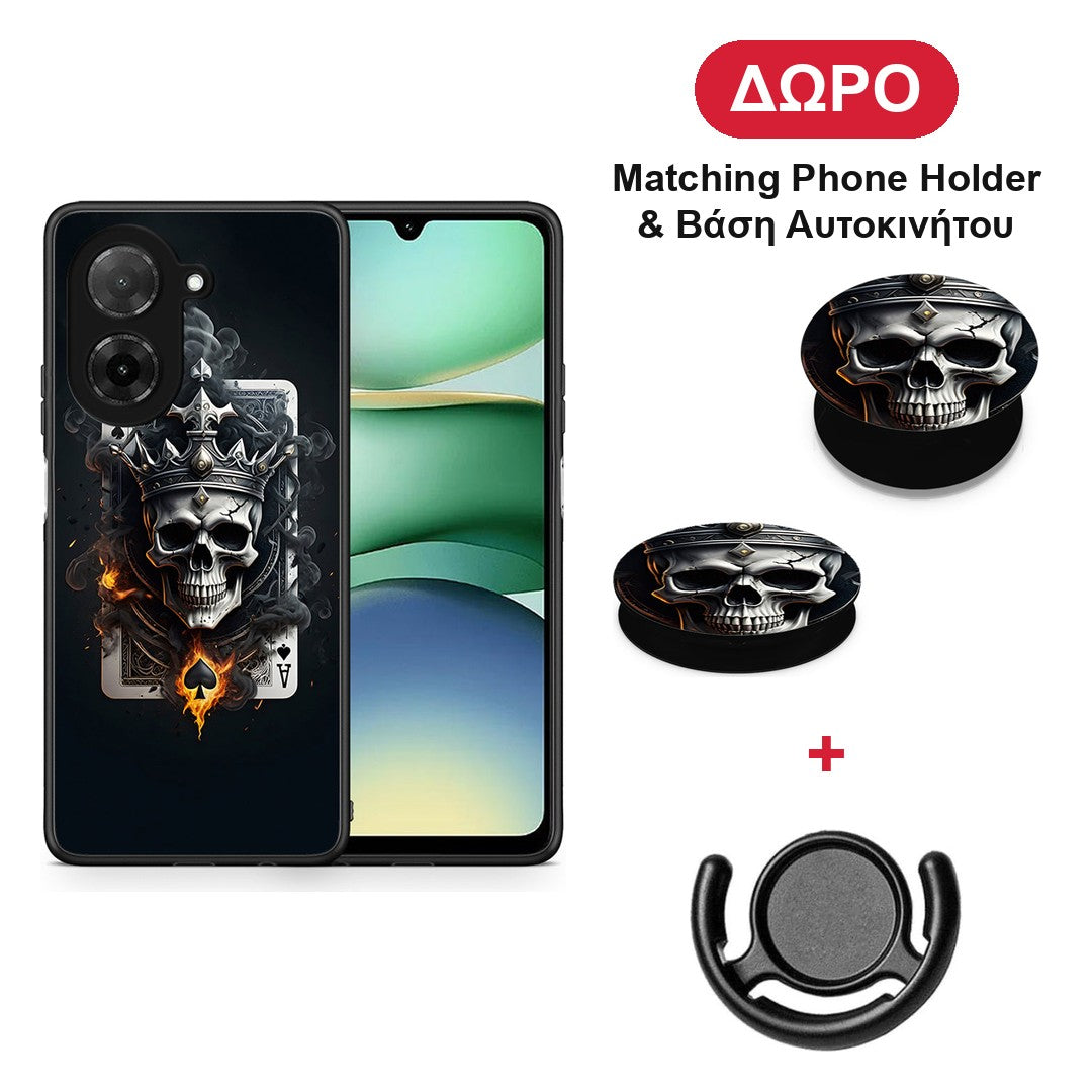 Skull King Ace - Xiaomi Redmi A5 θήκη + Δώρο Phone Holder & Βάση Αυτοκινήτου