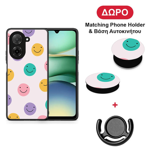 Smiley Faces - Xiaomi Redmi A5 θήκη + Δώρο Phone Holder & Βάση Αυτοκινήτου