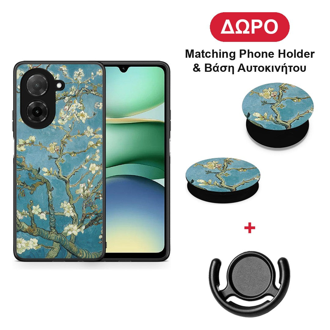White Blossoms - Xiaomi Redmi A5 θήκη + Δώρο Phone Holder & Βάση Αυτοκινήτου