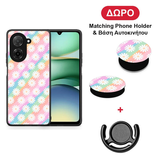 White Daisies - Xiaomi Redmi A5 θήκη + Δώρο Phone Holder & Βάση Αυτοκινήτου