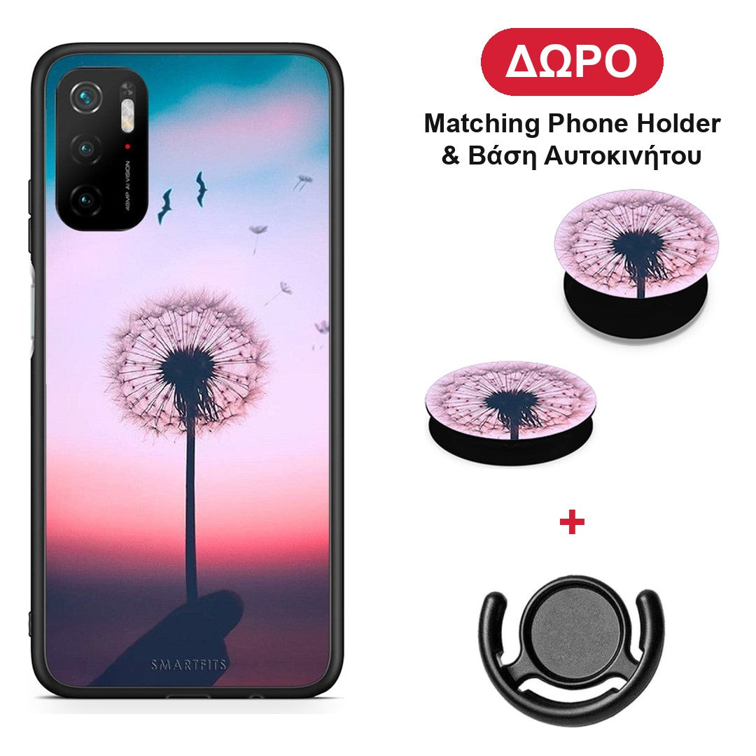Boho Wish - Xiaomi Redmi Note 10 5G θήκη + Δώρο Phone Holder & Βάση Αυτοκινήτου