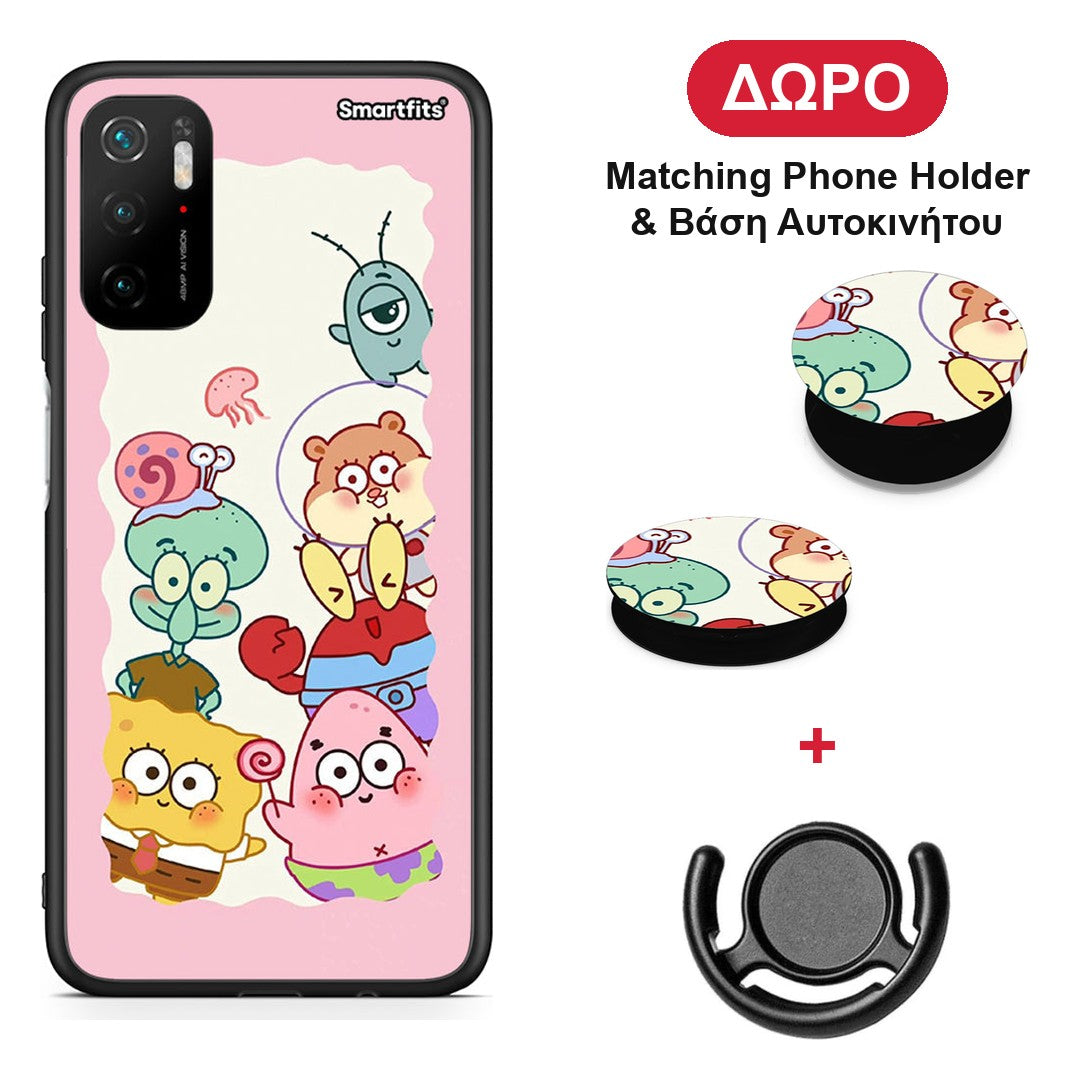 Cute Companion - Xiaomi Redmi Note 10 5G θήκη + Δώρο Phone Holder & Βάση Αυτοκινήτου