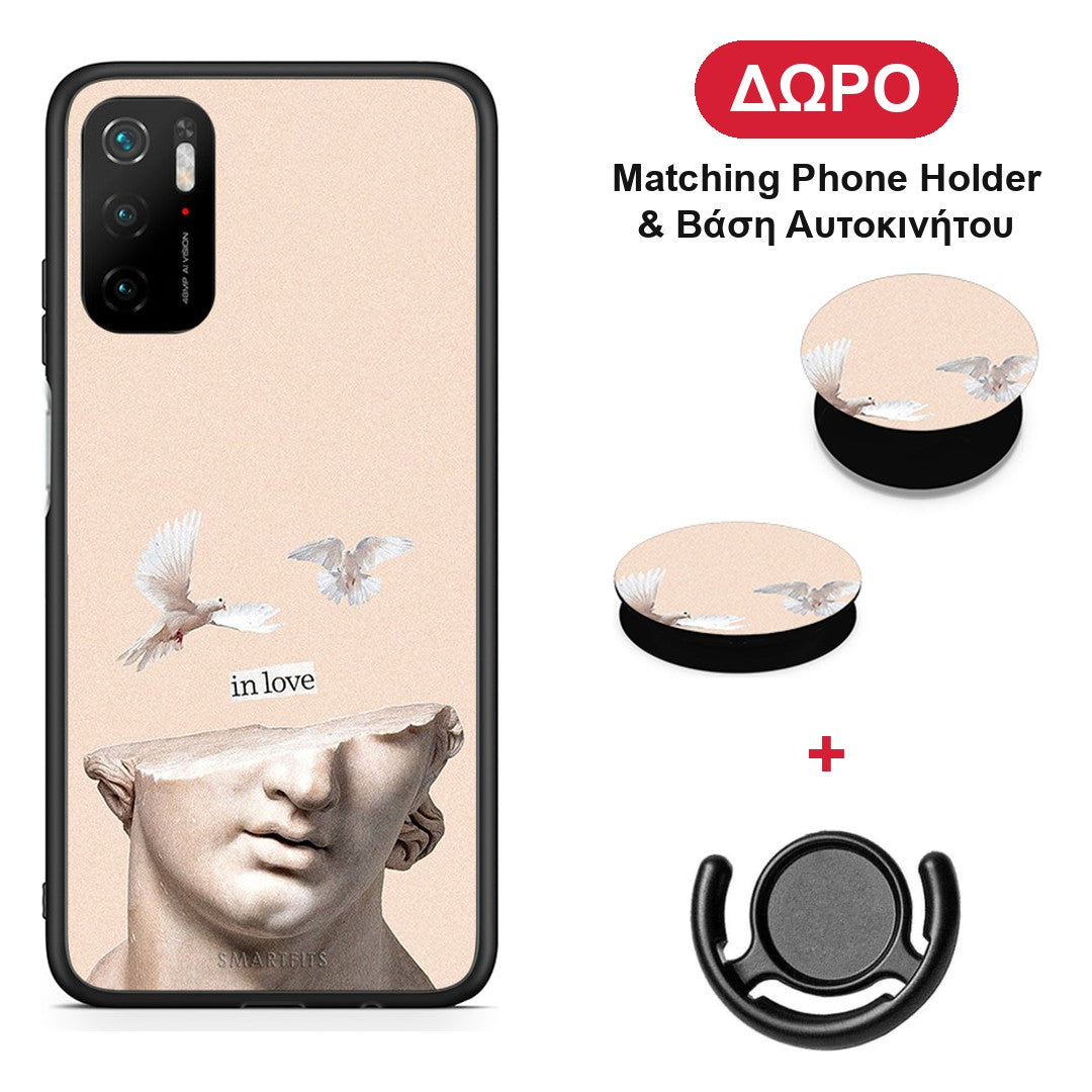 In Love - Xiaomi Redmi Note 10 5G θήκη + Δώρο Phone Holder & Βάση Αυτοκινήτου