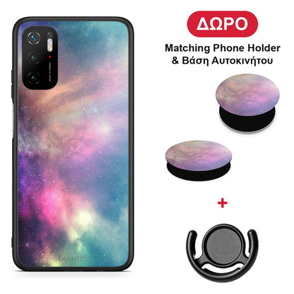 Galactic Rainbow - Xiaomi Redmi Note 10 5G θήκη + Δώρο Phone Holder & Βάση Αυτοκινήτου