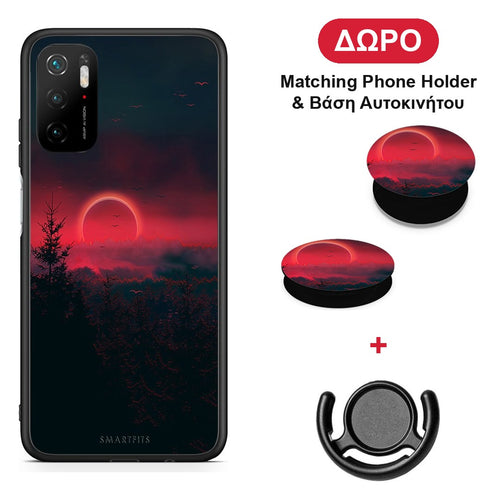 Tropic Sunset - Xiaomi Redmi Note 10 5G θήκη + Δώρο Phone Holder & Βάση Αυτοκινήτου