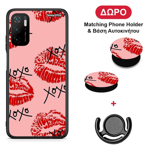 XOXO Lips - Xiaomi Redmi Note 10 5G θήκη + Δώρο Phone Holder & Βάση Αυτοκινήτου