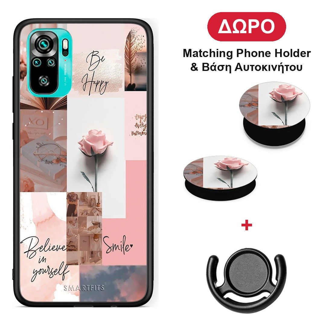 Aesthetic Collage - Xiaomi Redmi Note 10S / 10 4G θήκη + Δώρο Phone Holder & Βάση Αυτοκινήτου