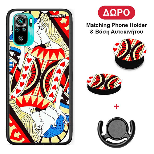 Card Love - Xiaomi Redmi Note 10S / 10 4G θήκη + Δώρο Phone Holder & Βάση Αυτοκινήτου