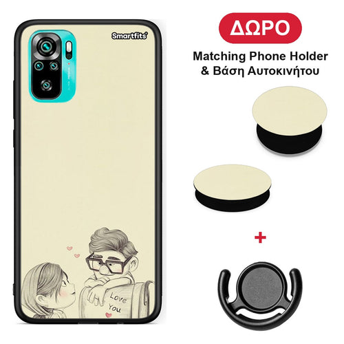 Carl And Ellie - Xiaomi Redmi Note 10S / 10 4G θήκη + Δώρο Phone Holder & Βάση Αυτοκινήτου