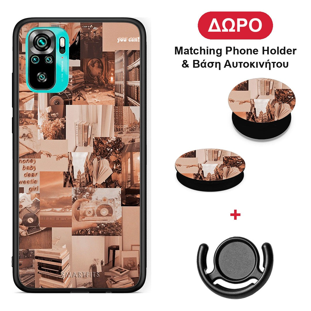 Collage You Can - Xiaomi Redmi Note 10S / 10 4G θήκη + Δώρο Phone Holder & Βάση Αυτοκινήτου