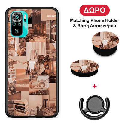 Collage You Can - Xiaomi Redmi Note 10S / 10 4G θήκη + Δώρο Phone Holder & Βάση Αυτοκινήτου