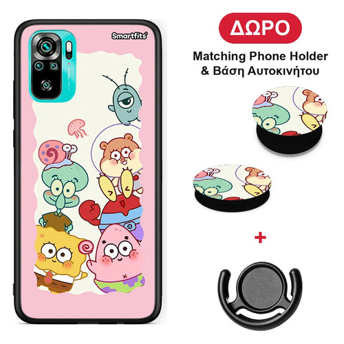 Cute Companion - Xiaomi Redmi Note 10S / 10 4G θήκη + Δώρο Phone Holder & Βάση Αυτοκινήτου