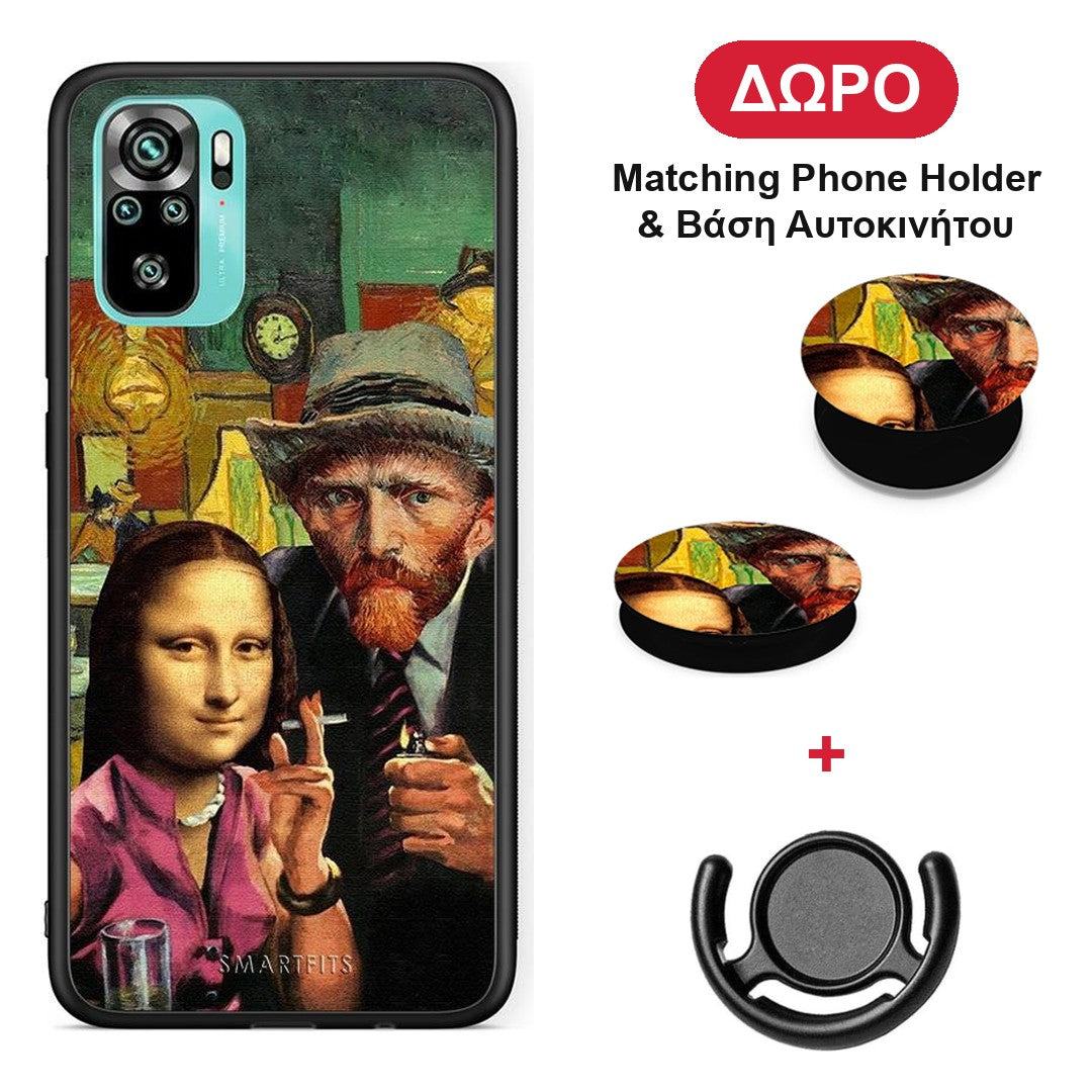Funny Art - Xiaomi Redmi Note 10S / 10 4G θήκη + Δώρο Phone Holder & Βάση Αυτοκινήτου