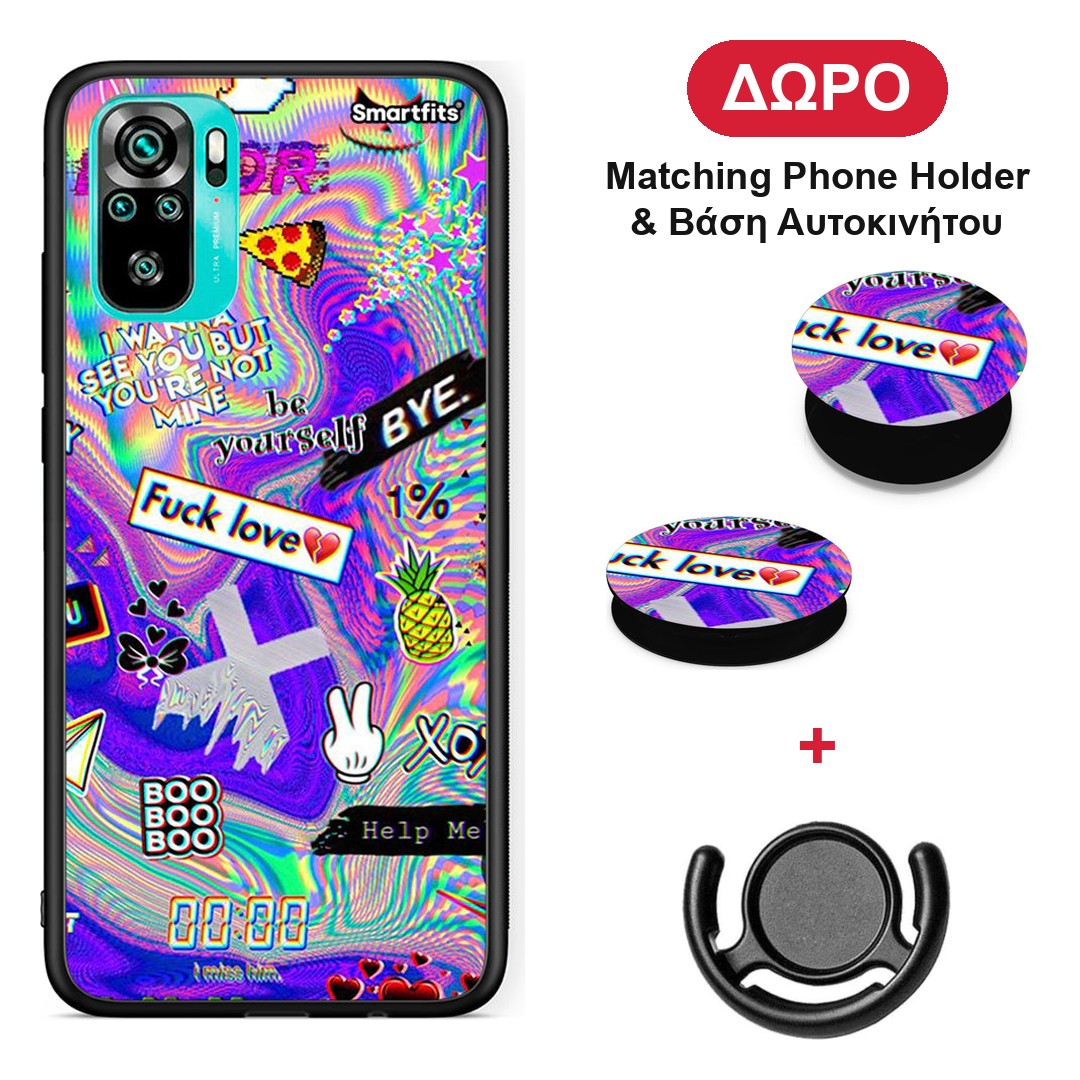 Game Over - Xiaomi Redmi Note 10S / 10 4G θήκη + Δώρο Phone Holder & Βάση Αυτοκινήτου