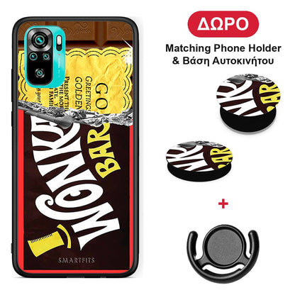 Golden Ticket - Xiaomi Redmi Note 10S / 10 4G θήκη + Δώρο Phone Holder & Βάση Αυτοκινήτου