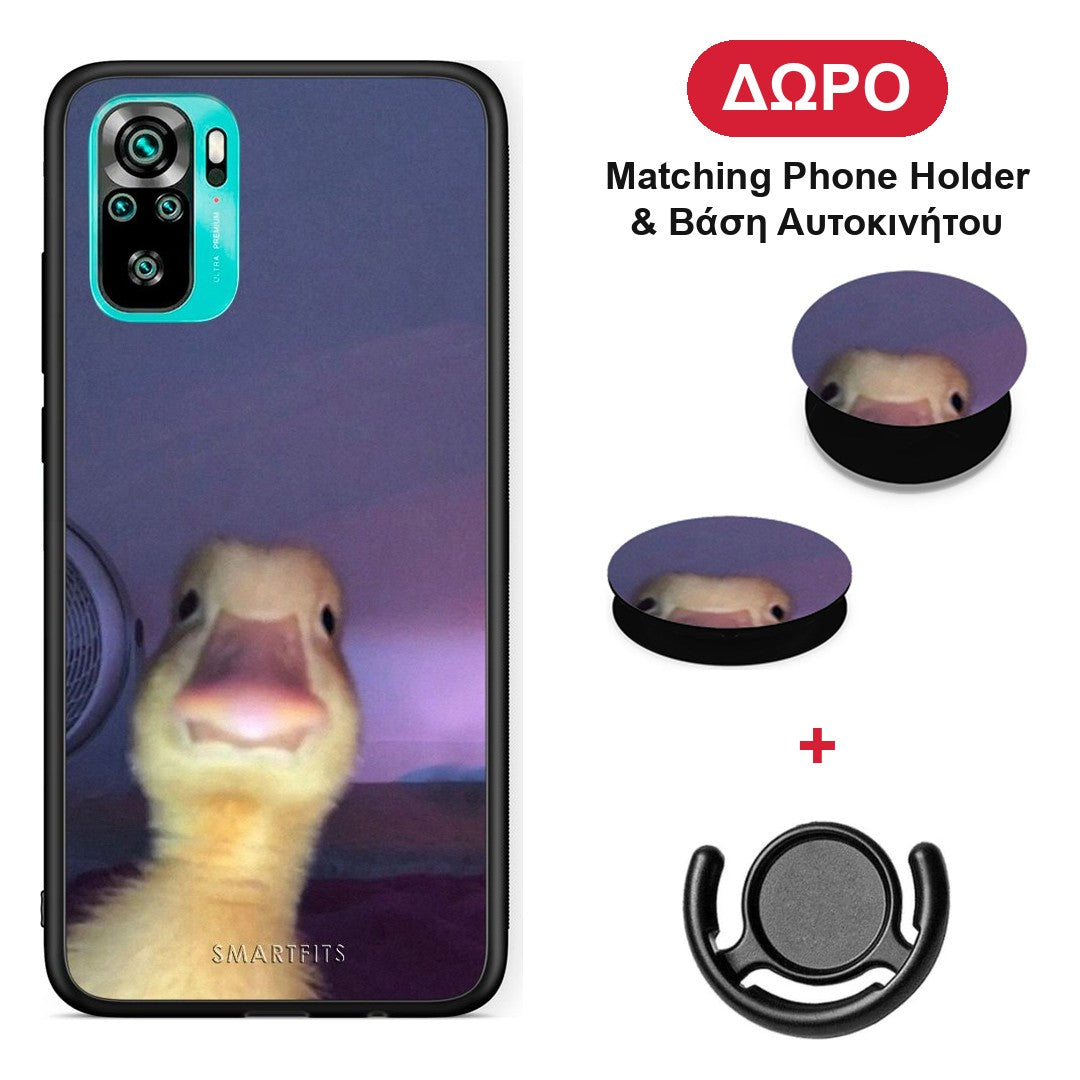 Meme Duck - Xiaomi Redmi Note 10S / 10 4G θήκη + Δώρο Phone Holder & Βάση Αυτοκινήτου