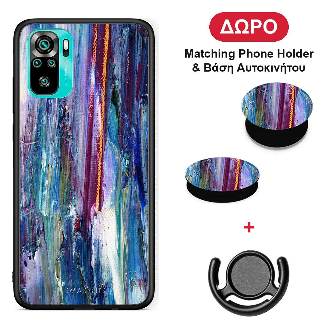 Paint Winter - Xiaomi Redmi Note 10S / 10 4G θήκη + Δώρο Phone Holder & Βάση Αυτοκινήτου