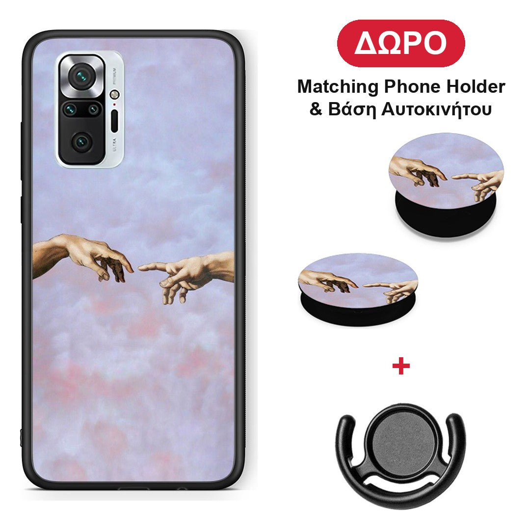 Adam Hand - Xiaomi Redmi Note 10 Pro / 10 Pro Max θήκη + Δώρο Phone Holder & Βάση Αυτοκινήτου