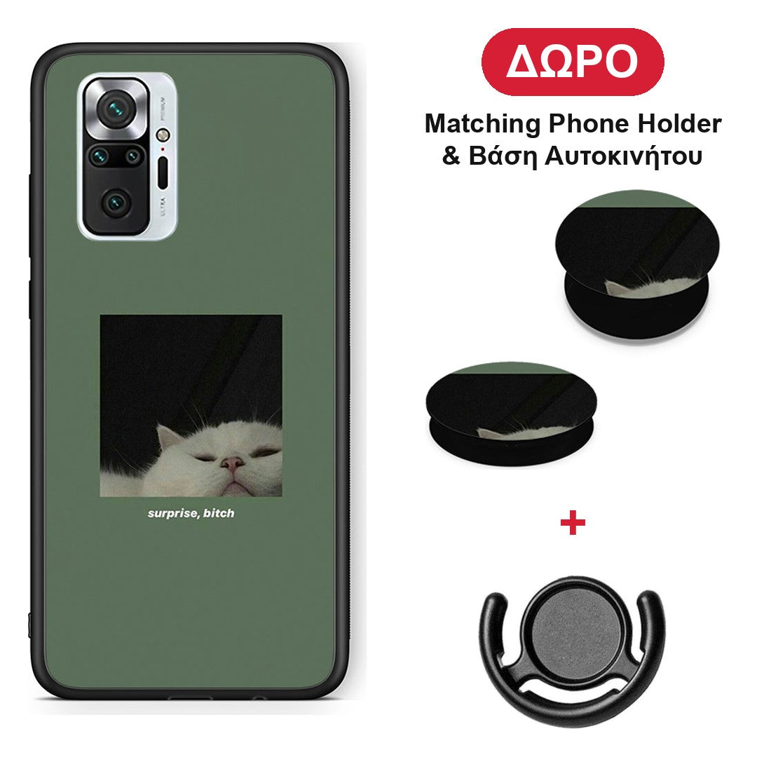 Bitch Surprise - Xiaomi Redmi Note 10 Pro / 10 Pro Max θήκη + Δώρο Phone Holder & Βάση Αυτοκινήτου