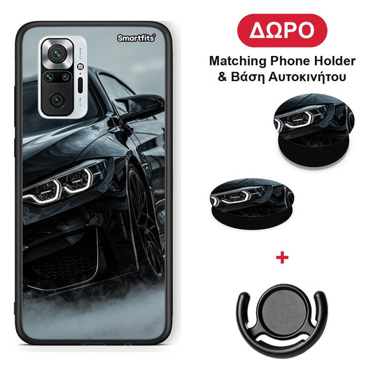 Black BMW - Xiaomi Redmi Note 10 Pro / 10 Pro Max θήκη + Δώρο Phone Holder & Βάση Αυτοκινήτου
