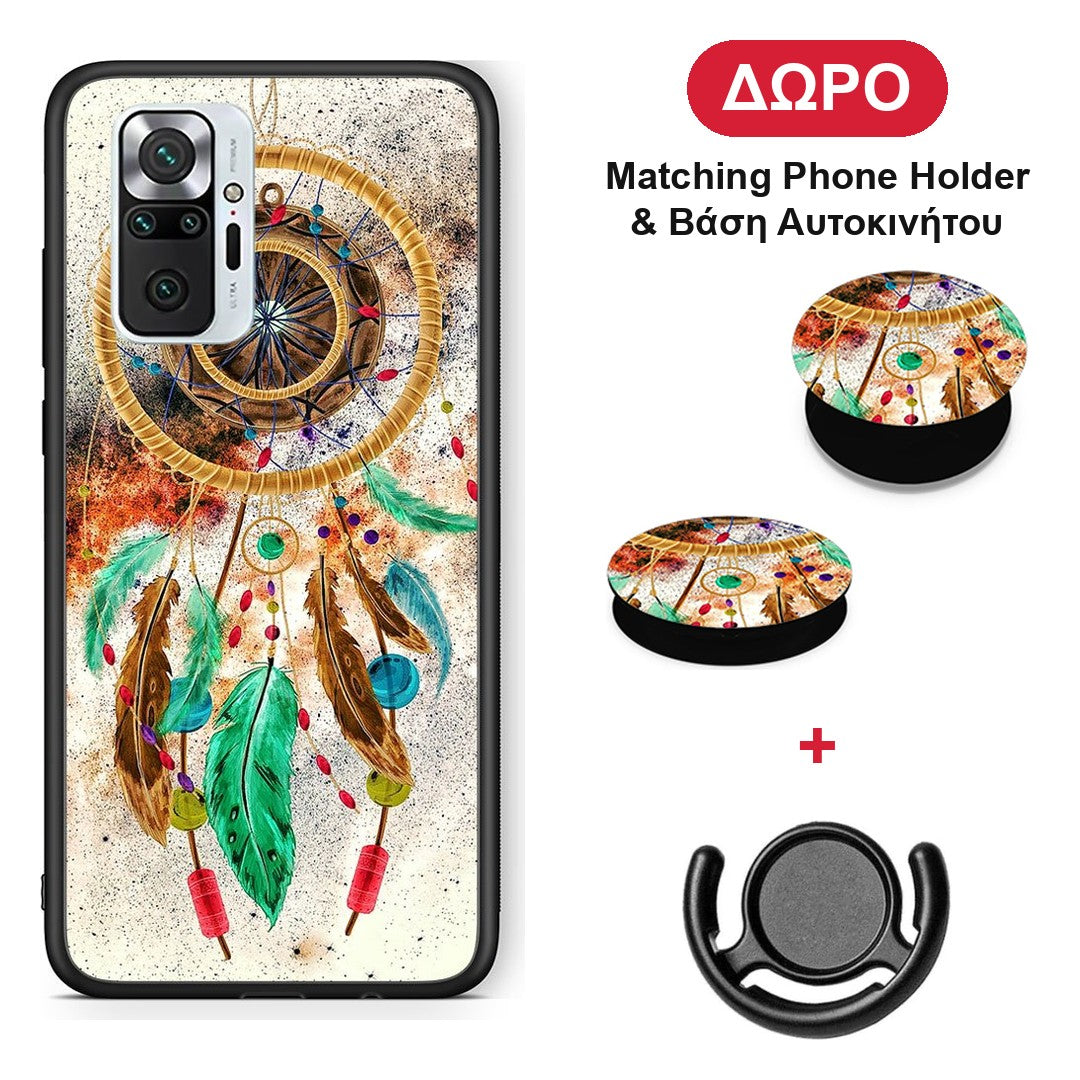 Boho DreamCatcher - Xiaomi Redmi Note 10 Pro / 10 Pro Max θήκη + Δώρο Phone Holder & Βάση Αυτοκινήτου