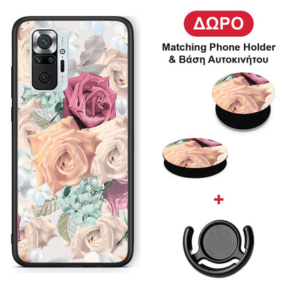 Floral Bouquet - Xiaomi Redmi Note 10 Pro / 10 Pro Max θήκη + Δώρο Phone Holder & Βάση Αυτοκινήτου