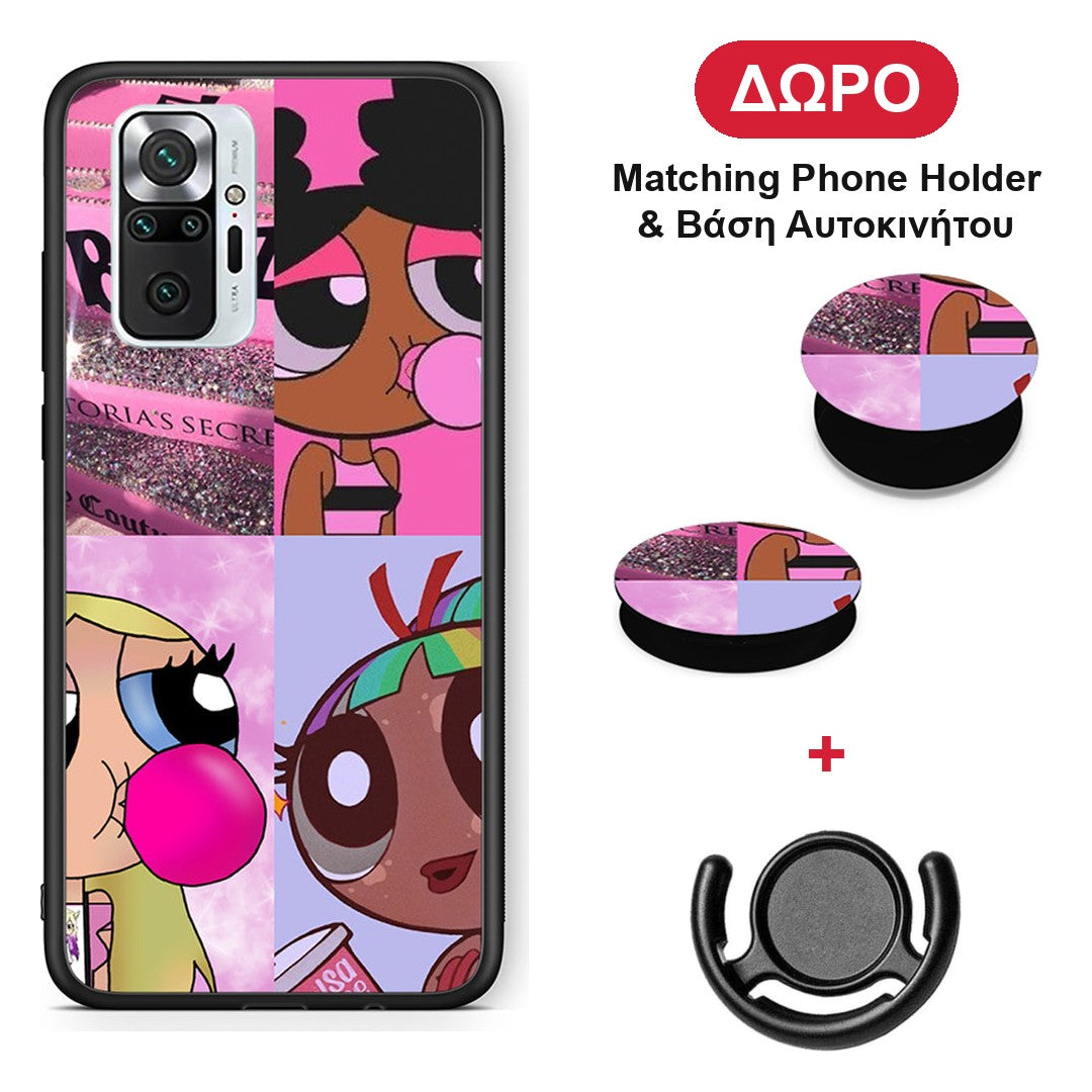 Bubble Girls - Xiaomi Redmi Note 10 Pro / 10 Pro Max θήκη + Δώρο Phone Holder & Βάση Αυτοκινήτου