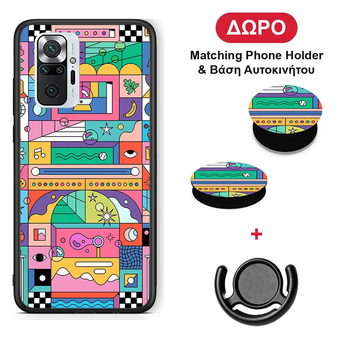 Bubbles Soap - Xiaomi Redmi Note 10 Pro / 10 Pro Max θήκη + Δώρο Phone Holder & Βάση Αυτοκινήτου