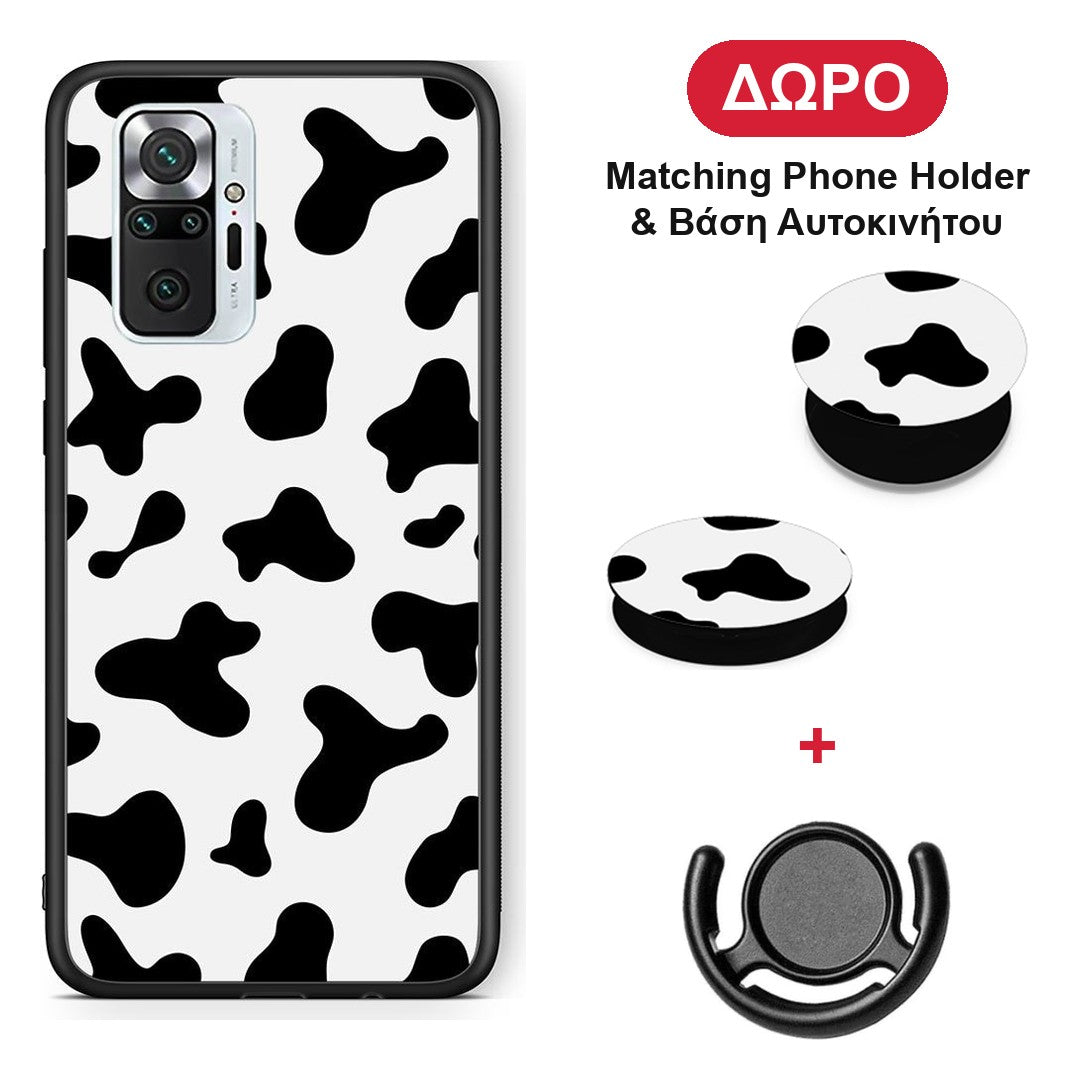 Cow Print - Xiaomi Redmi Note 10 Pro / 10 Pro Max θήκη + Δώρο Phone Holder & Βάση Αυτοκινήτου