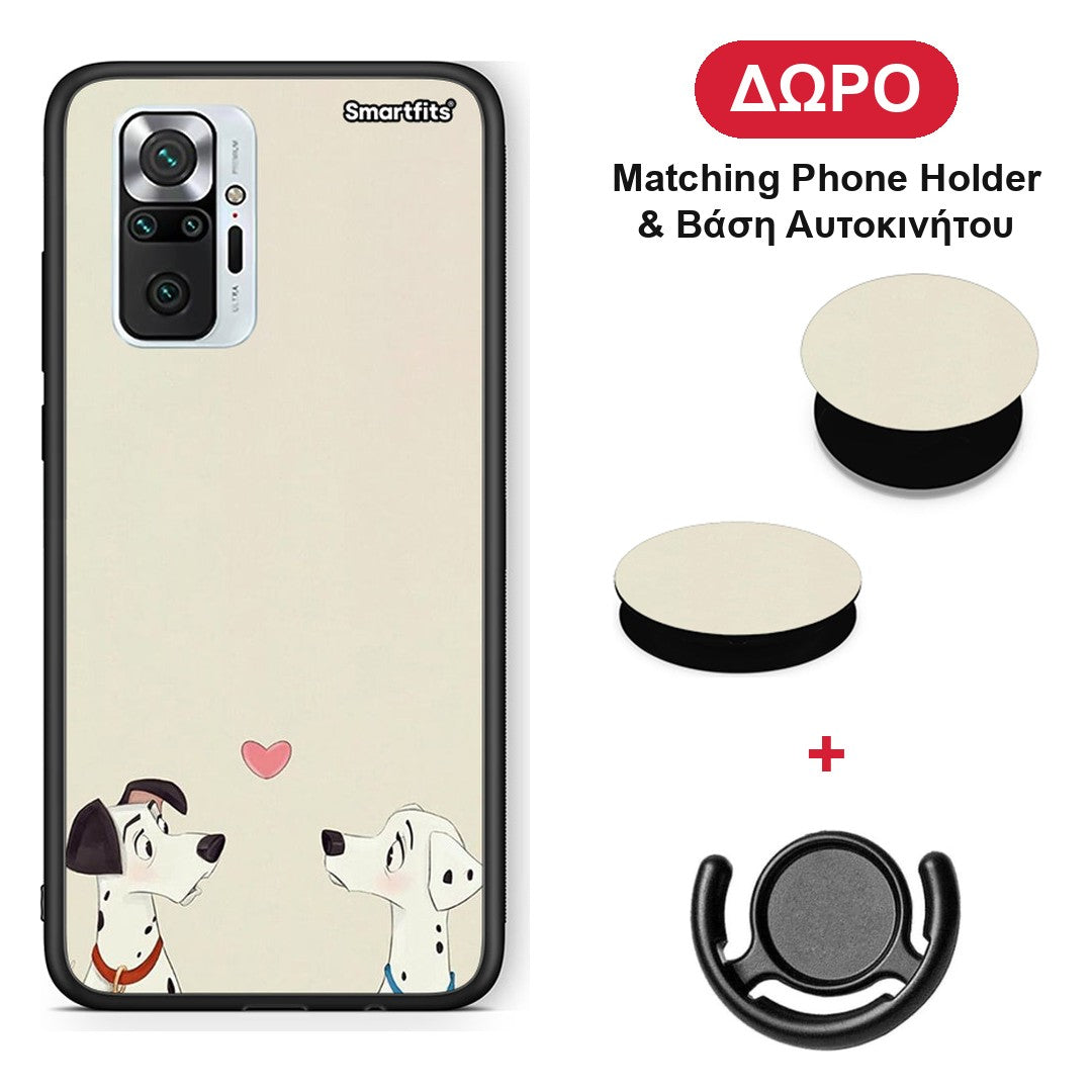 Dalmatians Love - Xiaomi Redmi Note 10 Pro / 10 Pro Max θήκη + Δώρο Phone Holder & Βάση Αυτοκινήτου