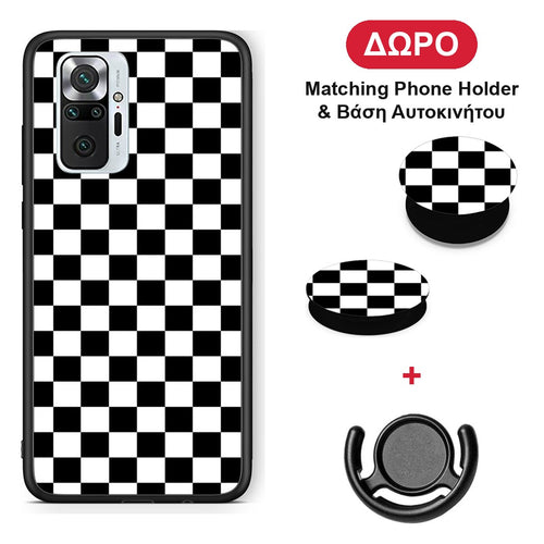 Geometric Squares - Xiaomi Redmi Note 10 Pro / 10 Pro Max θήκη + Δώρο Phone Holder & Βάση Αυτοκινήτου
