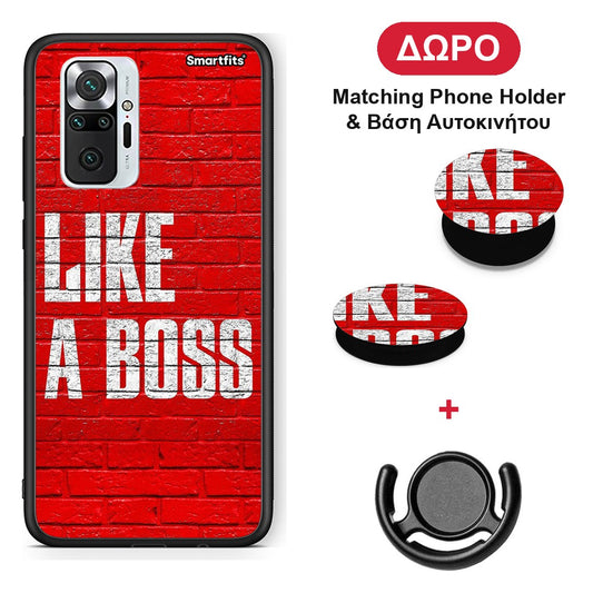 Like A Boss - Xiaomi Redmi Note 10 Pro / 10 Pro Max θήκη + Δώρο Phone Holder & Βάση Αυτοκινήτου