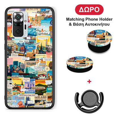 Live To Travel - Xiaomi Redmi Note 10 Pro / 10 Pro Max θήκη + Δώρο Phone Holder & Βάση Αυτοκινήτου
