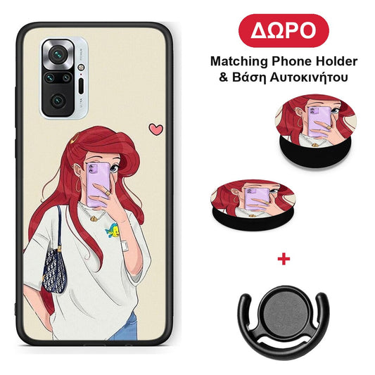 Walking Mermaid - Xiaomi Redmi Note 10 Pro / 10 Pro Max θήκη + Δώρο Phone Holder & Βάση Αυτοκινήτου