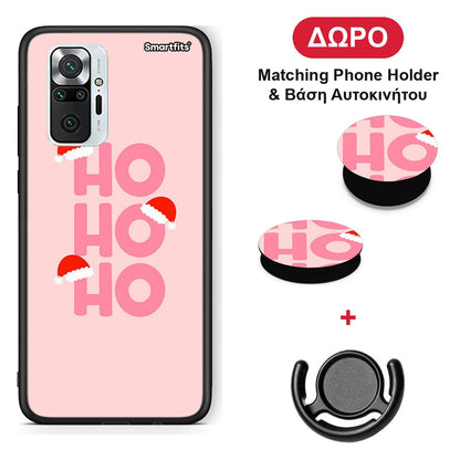 Xmas Ho Ho Ho - Xiaomi Redmi Note 10 Pro / 10 Pro Max θήκη + Δώρο Phone Holder & Βάση Αυτοκινήτου