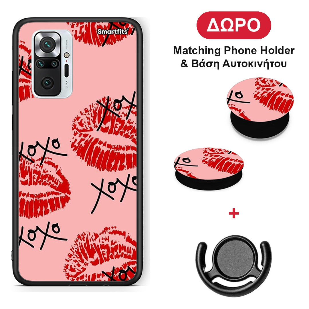 XOXO Lips - Xiaomi Redmi Note 10 Pro / 10 Pro Max θήκη + Δώρο Phone Holder & Βάση Αυτοκινήτου