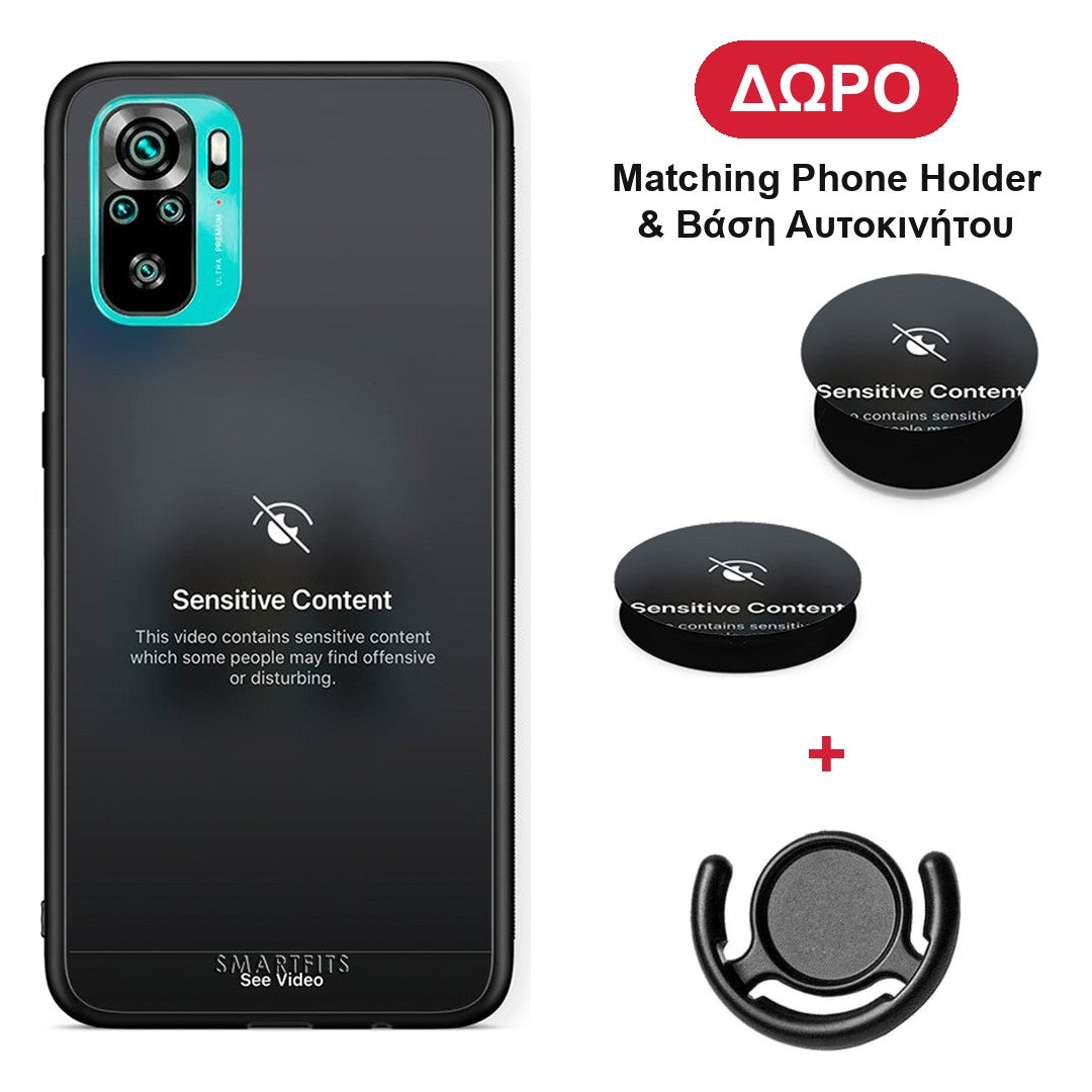Sensitive Content - Xiaomi Redmi Note 10S / 10 4G θήκη + Δώρο Phone Holder & Βάση Αυτοκινήτου