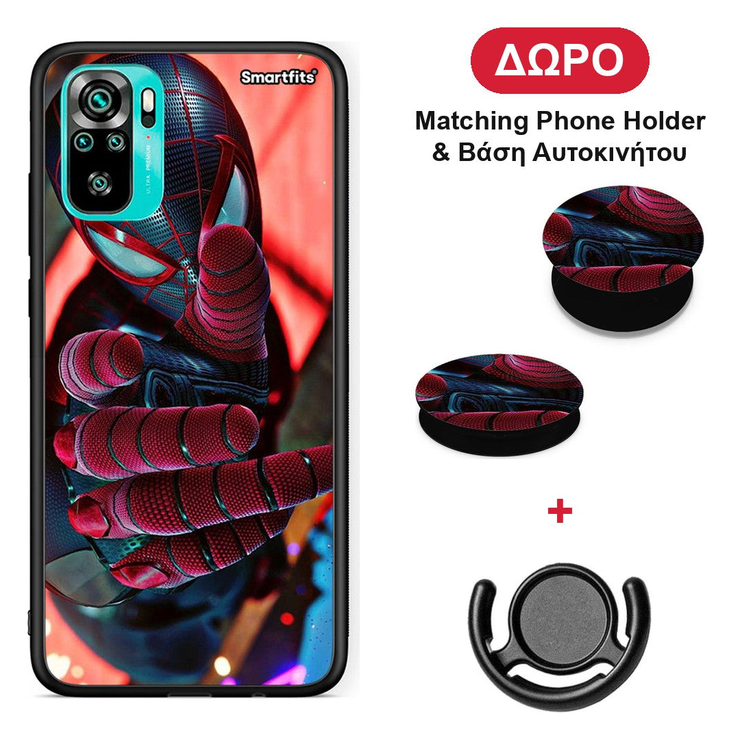 Spider Hand - Xiaomi Redmi Note 10S / 10 4G θήκη + Δώρο Phone Holder & Βάση Αυτοκινήτου