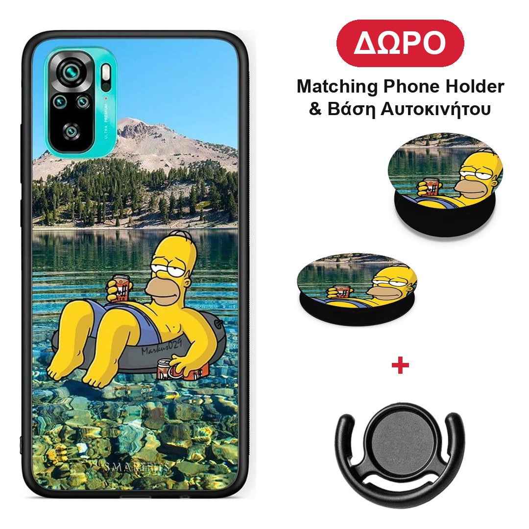 Summer Happiness - Xiaomi Redmi Note 10S / 10 4G θήκη + Δώρο Phone Holder & Βάση Αυτοκινήτου
