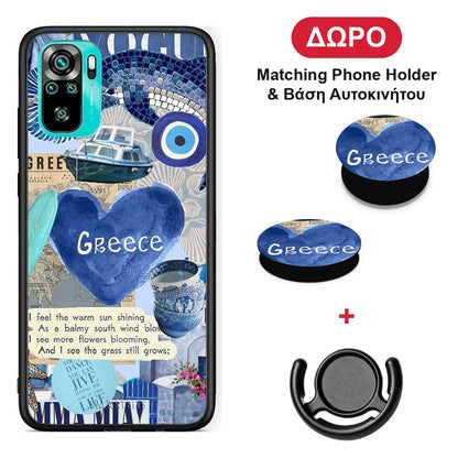 Summer In Greece - Xiaomi Redmi Note 10S / 10 4G θήκη + Δώρο Phone Holder & Βάση Αυτοκινήτου