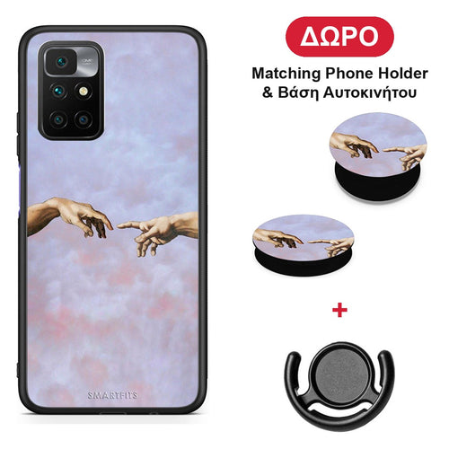 Adam Hand - Xiaomi Redmi 10 θήκη + Δώρο Phone Holder & Βάση Αυτοκινήτου