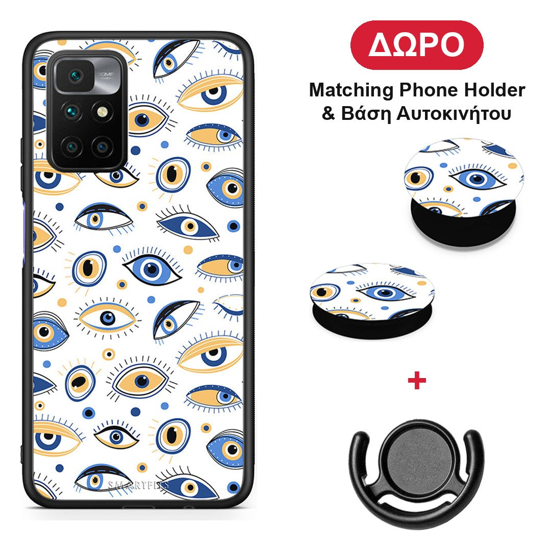 Ftou Ftou - Xiaomi Redmi 10 θήκη + Δώρο Phone Holder & Βάση Αυτοκινήτου