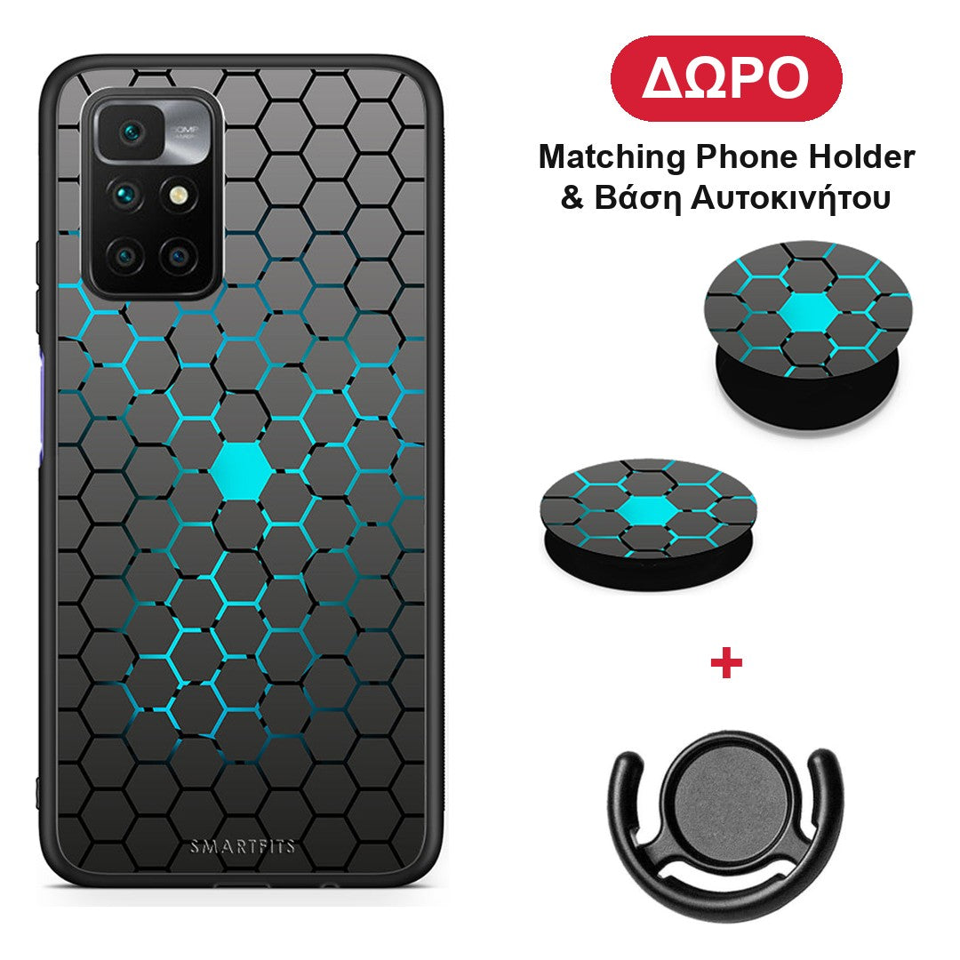 Geometric Hexagonal - Xiaomi Redmi 10 θήκη + Δώρο Phone Holder & Βάση Αυτοκινήτου
