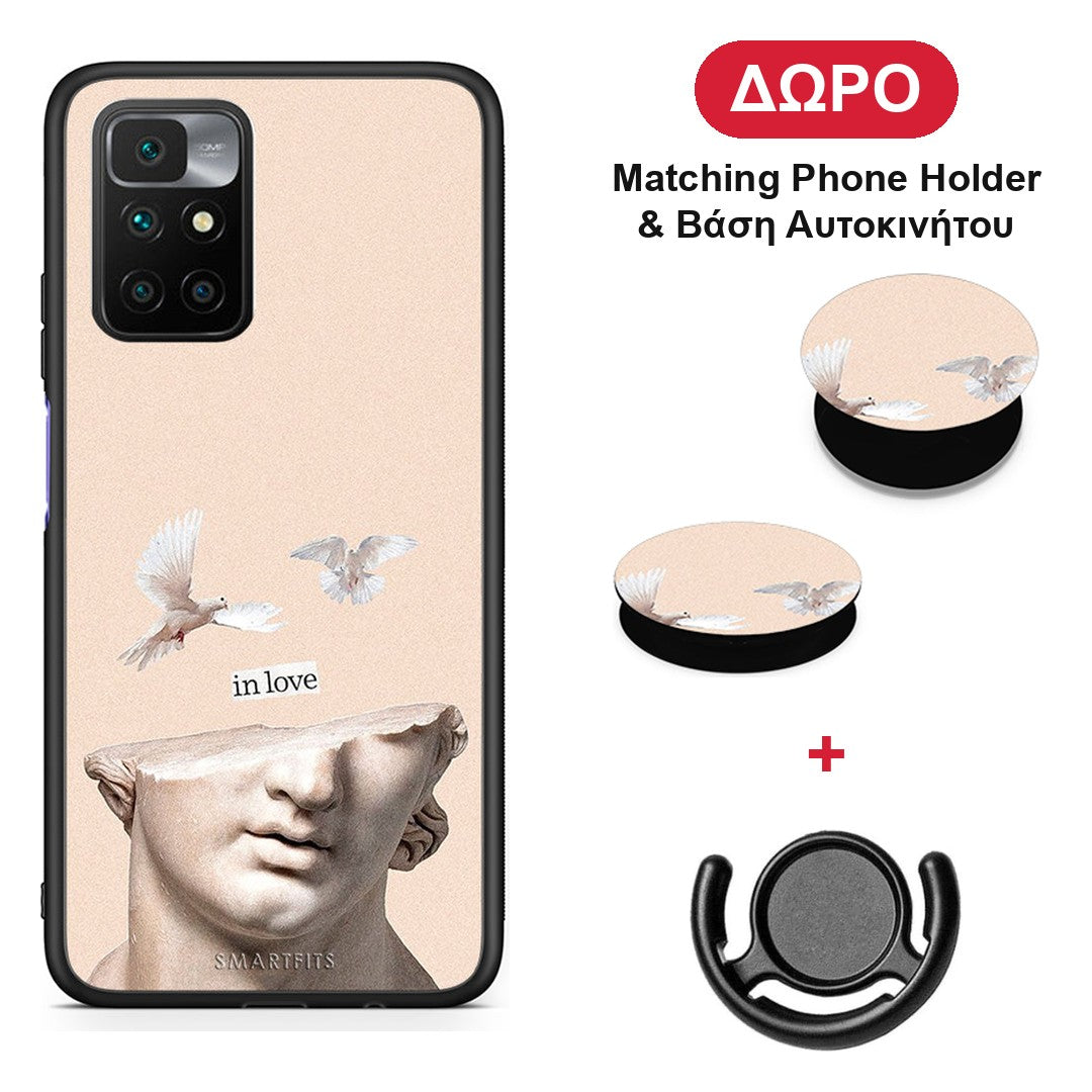 In Love - Xiaomi Redmi 10 θήκη + Δώρο Phone Holder & Βάση Αυτοκινήτου