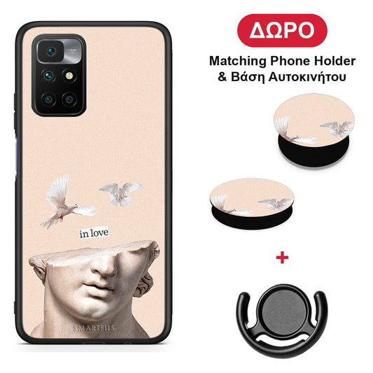 In Love - Xiaomi Redmi 10 θήκη + Δώρο Phone Holder & Βάση Αυτοκινήτου