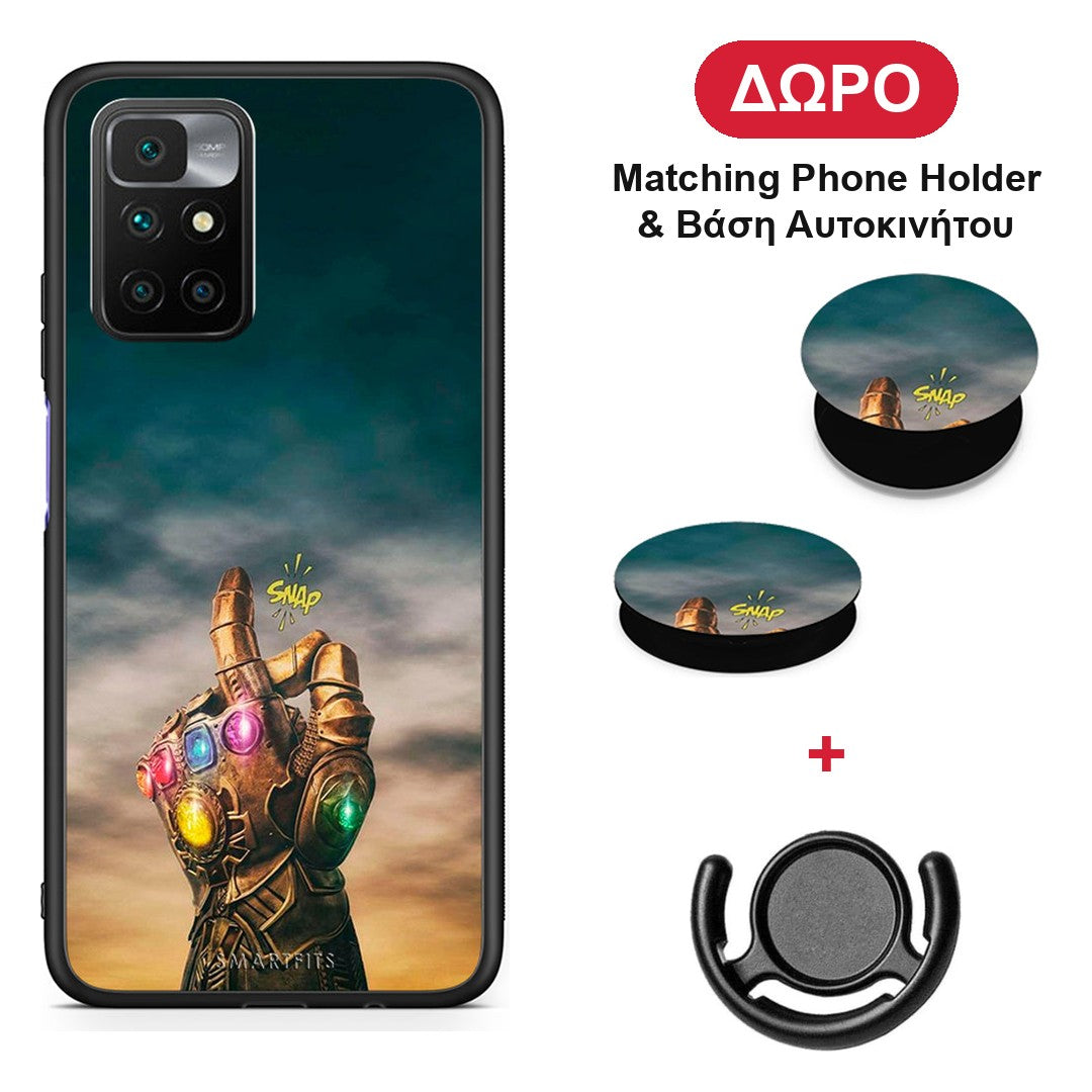 Infinity Snap - Xiaomi Redmi 10 θήκη + Δώρο Phone Holder & Βάση Αυτοκινήτου