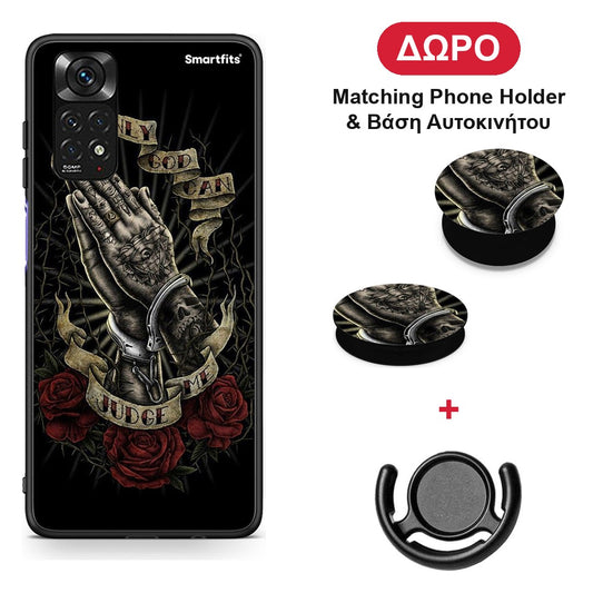 Judge By God - Xiaomi Redmi 10 θήκη + Δώρο Phone Holder & Βάση Αυτοκινήτου