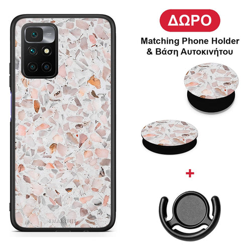 Marble Terrazzo - Xiaomi Redmi 10 θήκη + Δώρο Phone Holder & Βάση Αυτοκινήτου