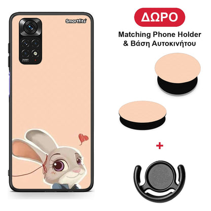 Nick Wilde And Judy Hopps Love 2 - Xiaomi Redmi 10 θήκη + Δώρο Phone Holder & Βάση Αυτοκινήτου