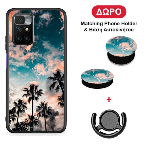 Summer Sky - Xiaomi Redmi 10 θήκη + Δώρο Phone Holder & Βάση Αυτοκινήτου